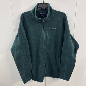 Patagonia Jacket Mens XL Green Better Sweater Fleece Full Zip STY25528FA19
